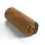 Drap housse coton luxe 160 x 200 xcm  bonnet 30 cm Ambre Camel