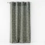 Lot de 2 Rideaux 140 x 260 cm imprimé métallisé Artyline Kaki /argent