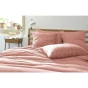 Taie d'oreiller gaze de coton 50 x 70 cm gaïa match rose pêche Rose