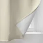 Lot de 2 Rideaux petite hauteur 135 x 180 cm isolant thermique microfibre Micropolar Beige