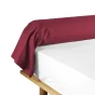 Taie de traversin 85 x 185 cm uni 57 fils lina  +point bourdon Marsala