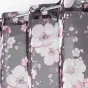 Panneau a oeillets 140 x 240 cm voile sable imprime velvet flower Noir
