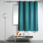 Lot de 2 rideaux spécial petites fenêtres 140 x 180 cm Essentiel Bleu pétrole
