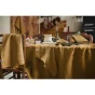 Nappe rectangle 170 x 350 cm lin lavé soline caramel