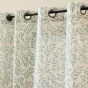 Rideau a oeillets 140 x 240 cm polycoton imprime naya Sauge