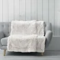 Plaid 180 x 220 cm imitation fourrure marilou Naturel