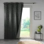Lot de 2 Rideaux a oeillets 140 x 260 cm 100% occultant/jacquard Lunella Anthracite