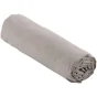 Lot de 2 Draps housse 140 x 190 cm coton lavé Bonnet 30 cm Stonalia Taupe