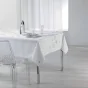 Nappe rectangle 150 x 300 cm polyester imprime argent constellation Blanc