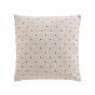 Coussin dehous. compr. 45 x 45 cm jacquard chenille+fils metal. minella Naturel