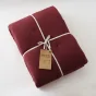 Édredon 180 x 240 cm - Double Gaze de Coton 125 gr/m² - Uni Gaïa Bordeaux