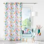 Rideau a oeillets 140 x 260 cm polyester imprime Fantasia