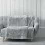 Plaid 180 x 220 cm imitation fourrure marilou Gris