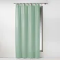 Rideau à passant 140 x 260 cm Polyester Essentiel Vert sauge