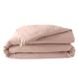 Housse de Couette Rose en Percale de Coton - Douceur et Élégance 260 x 240 cm