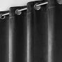 Lot de 2 rideaux 100% occultant 135 x 240 cm velours frappé Anthéa Anthracite