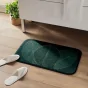 Tapis de bain 45 x 75 cm microfibre imprimee jade des. place Sans