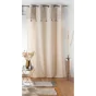Lot de 2 rideaux à œillets 140 x 240 cm en polycoton - Modèle Solea Argent