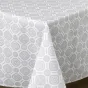 Nappe rectangle 140 x 240 cm polycoton imprime effet lin callis Sans