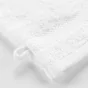 2 gants de toilette 15 x 21 cm eponge unie elegance Blanc
