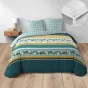 Pack parure de couette 260 x 240 cm Doris + DH 160x200 cm Blanc