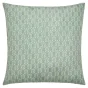 Coussin dehoussable compresse 60 x 60 cm polyester imprime metallise piana Sauge