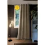 Lot de 2 Rideaux grande hauteur occultant + isolant phonique polaire L140 x H280 cm Inuit Beige