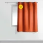 Lot de 2 rideaux petite hauteur 140 x 180 cm Polyester Essentiel Orange