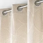 Rideau a oeillets 135 x 260 cm velours devore eva Naturel