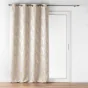 Lot de 2 Rideaux à occultant 140 x 260 cm à oeillets Imprimé Métallisé Lyra Blanc