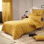 Housse de couette gaze de coton Bio 140x200 cm 1 personne Jaune safran