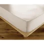 Drap housse 160 x 200 cm coton 57 fils ambre pampa Naturel