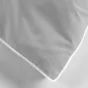 Housse de couette 240 x 220 cm coton lavé 57 fils Linette Gris