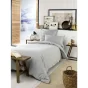 Housse de couette chaude en flanelle 140 x 200 cm Candice Gris chambré