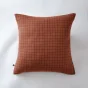 Taie d'oreiller gaze de coton tissée 60 x 60 cm gaïa mix Terracotta