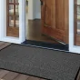Tapis rectangle 80 x 120 cm anti-poussière Julius - Noir/Gris