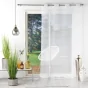 Panneau a oeillets 140 x 240 cm voile sable fantaisie ninon Sans