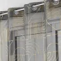Panneau a oeillets 140 x 280 cm voile sable imp. metallise lineor Anthracite/or