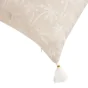 Coussin dehous. compr. pompons 45 x 45 cm polycoton imprime saharis Sans