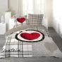 parure 3 p. 240 x 220 cm imprime 42 fils dessin place love mountain