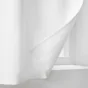 Lot de 2 Rideaux petite hauteur 135 x 180 cm isolant thermique microfibre Micropolar Blanc