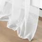 Panneau a oeillets 140 x 240 cm voile sable brode metallise sublimini Blanc