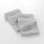 2 gants de toilette 15 x 21 cm eponge unie elegance Perle