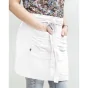 Tablier gaze de coton 45 x 80 cm Gaia Blanc