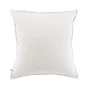 Taie d'oreiller chaude flanelle 63 x 63 cm Candice Blanc