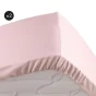 Lot de 2 Draps housse 100% percale ultra doux 180 x 200 cm 78 fils bonnet 30 cm