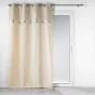 Rideau a oeillets 140 x 240 cm polycoton Solea Argent