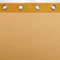 Voilage à oeillets 140 x 240  cm voile sablé + bande velours cotelé Casual Jaune