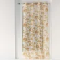 Voilage a oeillets 140 x 240 cm voile sable imprime Manapany Jaune