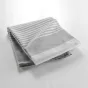 Couvre lit 2 personnes 240 x 260 cm coton/polyester tisse adele Gris